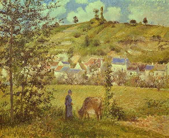 Camille Pissarro Landscape at Chaponval